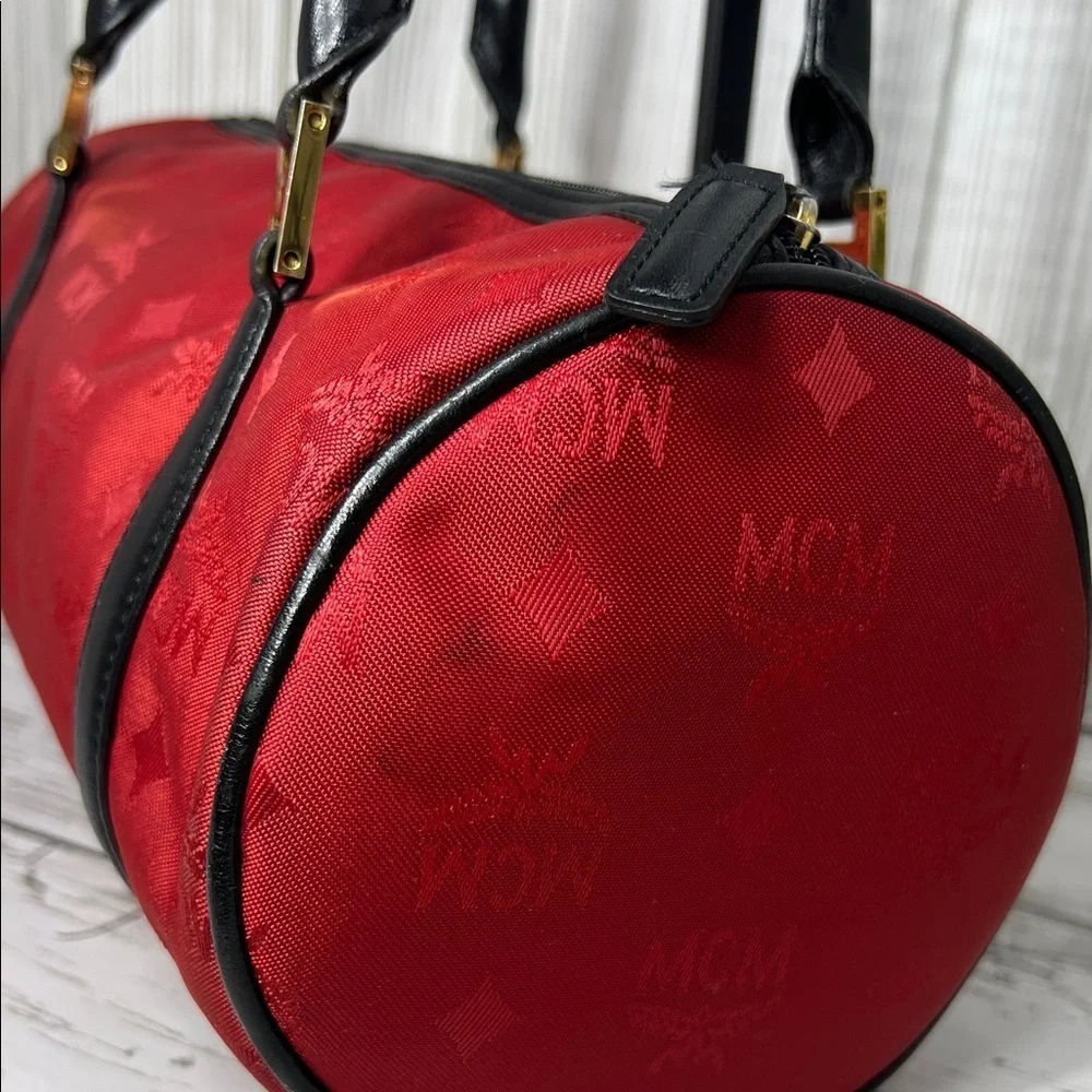 MCM Red and Black Shoulder Bag